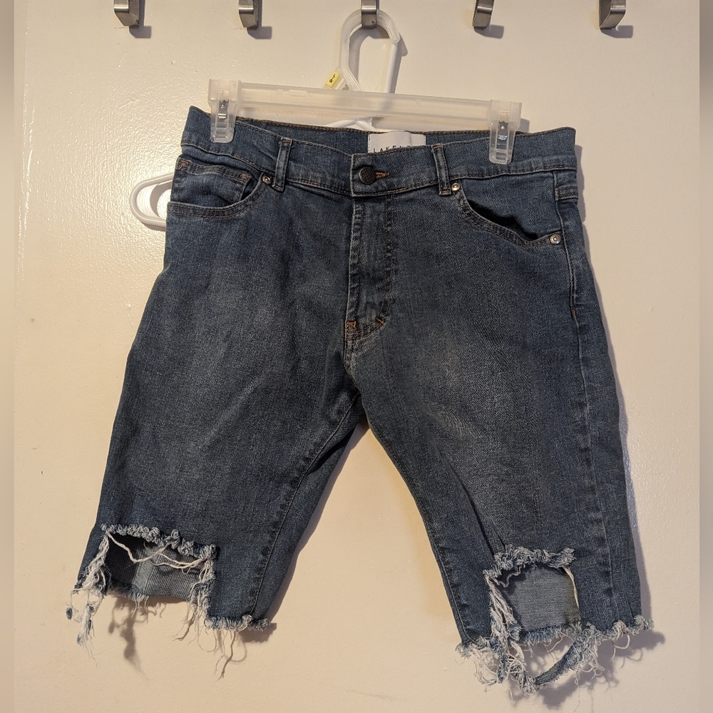 Mens Lakenzie jean shorts size small (28)